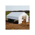 Clearspan Moo-Tel Calf Nursery w/ Open Ends 26'W x 40'L White PB02729R3W